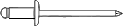Nit rurkowy z rdzeniem (zrywalny) z łbem płaskim powiększanym   Al/Fe , Al/Al , Fe/Fe image