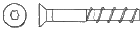 Śruba kotwiąca do betonu z łbem stożkowym z gniazdem TORX TSM B x   SeKo image